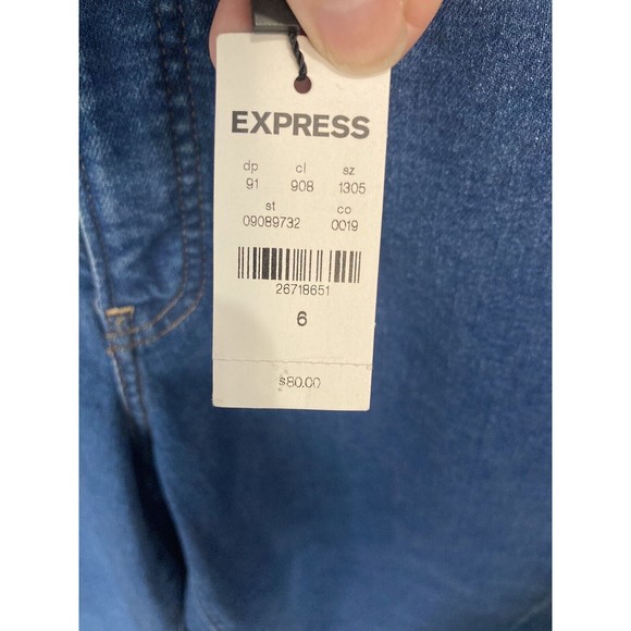 Express Balloon Leg Super High Rise‎ Jeans Size 6 - Picture 3 of 5